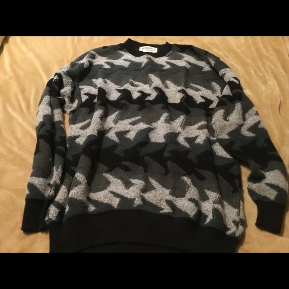 MONO Marco Mens Black multicolored Sweater XL/TG - Picture 2 of 6